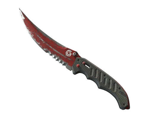 ★ StatTrak™ Flip Knife | Crimson Web (Battle-Scarred)
