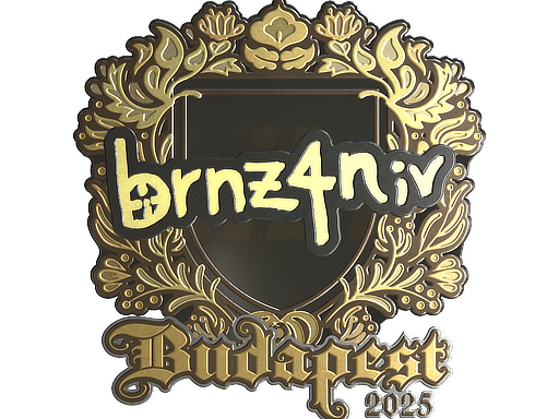 Sticker | brnz4n (Gold) | Budapest 2025