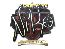 Sticker | NiKo (Gold) | Berlin 2019