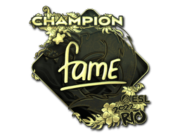 Sticker | fame (Gold, Champion) | Rio 2022