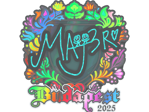 Sticker | MAJ3R (Holo) | Budapest 2025