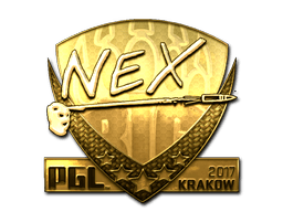 Sticker | nex (Gold) | Krakow 2017