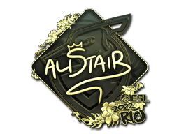 Sticker | aliStair (Gold) | Rio 2022