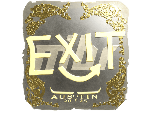 Sticker | exit (Gold) | Austin 2025