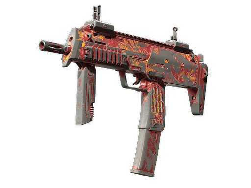 MP7 | Coral Paisley (Battle-Scarred)