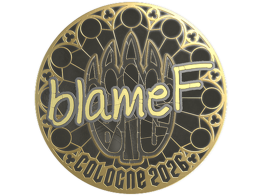 Sticker | blameF (Gold) | Cologne 2026