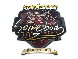 Sticker | somebody (Gold) | Berlin 2019