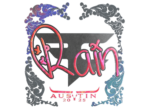 Sticker | rain (Holo) | Austin 2025