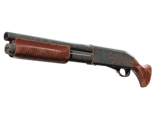 Sawed-Off | Crimson Batik (Battle-Scarred)