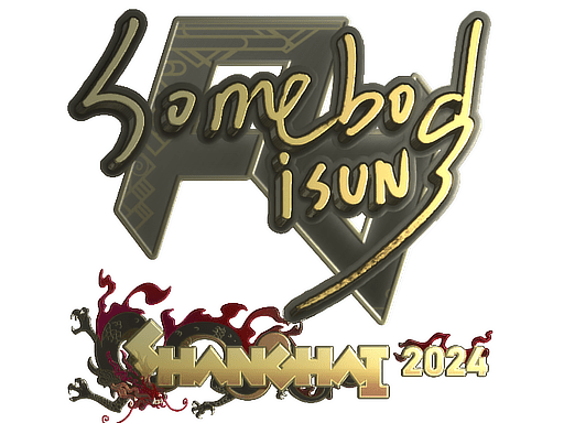 Sticker | somebody (Gold) | Shanghai 2024