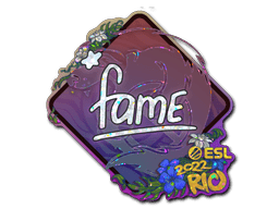 Sticker | fame (Glitter) | Rio 2022