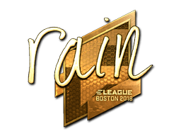 Sticker | rain (Gold) | Boston 2018