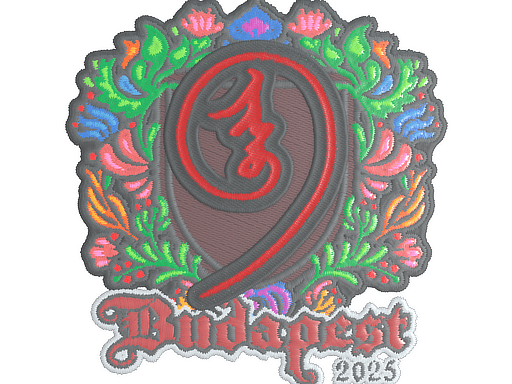 Sticker | nin9 (Embroidered) | Budapest 2025