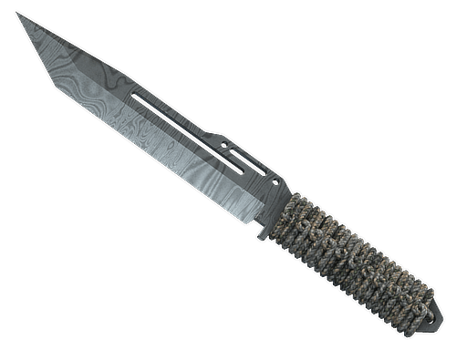 ★ Paracord Knife | Damascus Steel (Well-Worn)