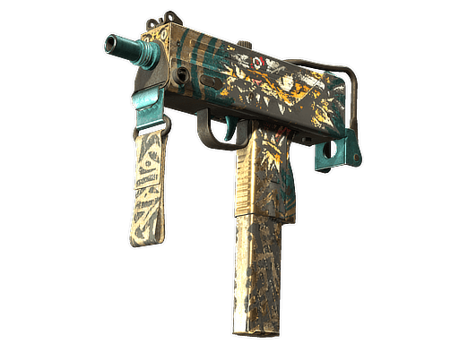 StatTrak™ MAC-10 | Cat Fight (Battle-Scarred)