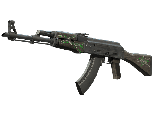 AK-47 | Emerald Pinstripe (Well-Worn)