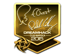 Sticker | f0rest (Gold) | Cluj-Napoca 2015