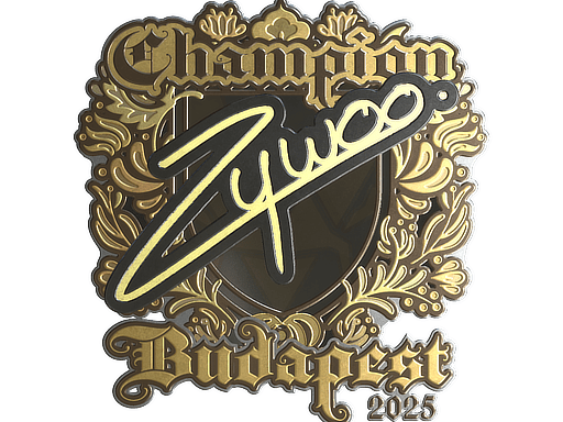 Sticker | ZywOo (Gold, Champion) | Budapest 2025