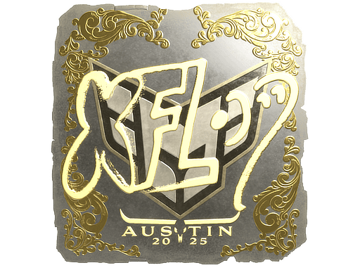 Sticker | xfl0ud (Gold) | Austin 2025