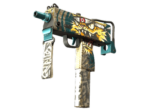 MAC-10 | Cat Fight (Well-Worn)