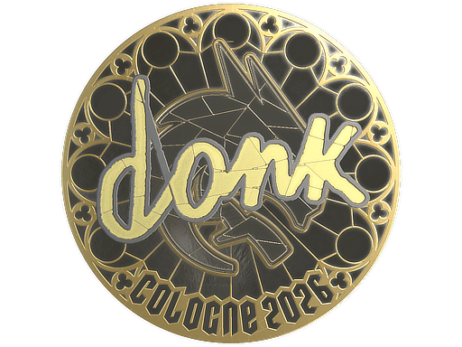 Sticker | donk (Gold) | Cologne 2026