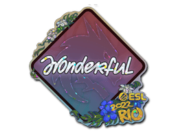 Sticker | w0nderful (Glitter) | Rio 2022