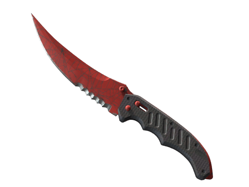 ★ StatTrak™ Flip Knife | Crimson Web (Minimal Wear)