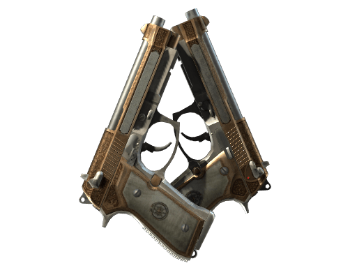 StatTrak™ Dual Berettas | Cartel (Battle-Scarred)
