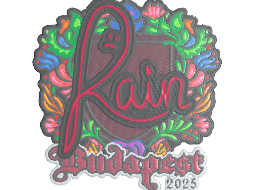 Sticker | rain (Embroidered) | Budapest 2025