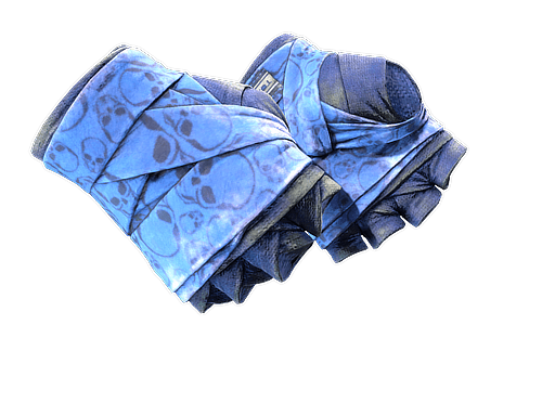 ★ Hand Wraps | Cobalt Skulls (Battle-Scarred)