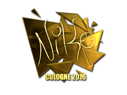 Sticker | NiKo (Gold) | Cologne 2016