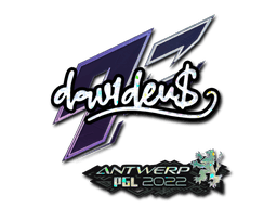 Sticker | dav1d (Glitter) | Antwerp 2022
