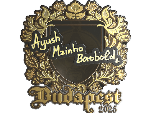 Sticker | mzinho (Gold) | Budapest 2025