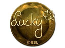 Sticker | Lucky (Gold) | Katowice 2019