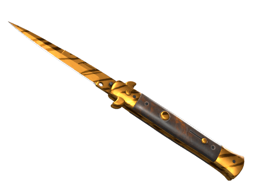 ★ Stiletto Knife | Tiger Tooth (Minimal Wear)