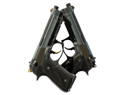 StatTrak™ Dual Berettas | Ventilators (Field-Tested)