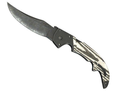 ★ Falchion Knife | Black Laminate (Well-Worn)