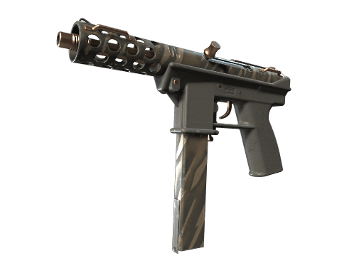 Tec-9 | Tiger Stencil (Well-Worn)