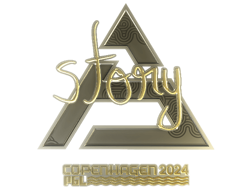 Sticker | story (Gold) | Copenhagen 2024
