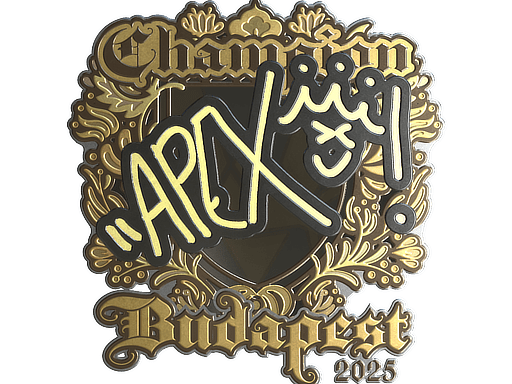 Sticker | apEX (Gold, Champion) | Budapest 2025