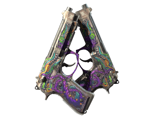 StatTrak™ Dual Berettas | Flora Carnivora (Battle-Scarred)