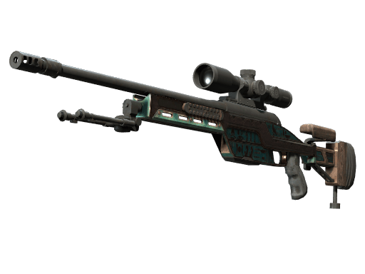 SSG 08 | Azure Glyph (Battle-Scarred)
