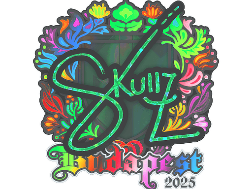 Sticker | skullz (Holo) | Budapest 2025