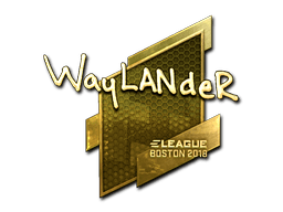 Sticker | wayLander (Gold) | Boston 2018