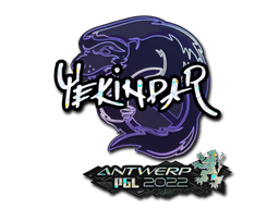 Sticker | YEKINDAR (Glitter) | Antwerp 2022