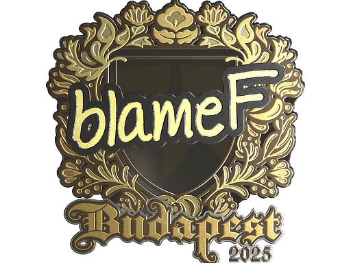 Sticker | blameF (Gold) | Budapest 2025