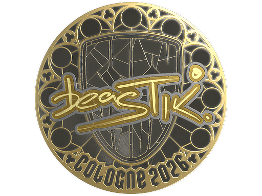 Sticker | beastik (Gold) | Cologne 2026