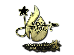 Sticker | jabbi (Gold) | Antwerp 2022