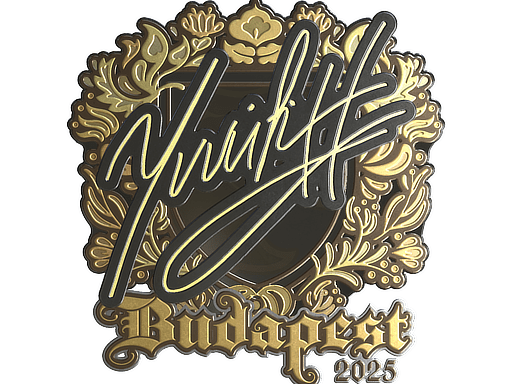 Sticker | yuurih (Gold) | Budapest 2025