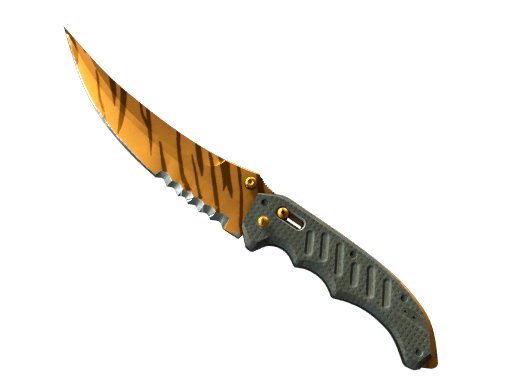 ★ StatTrak™ Flip Knife | Tiger Tooth (Minimal Wear)